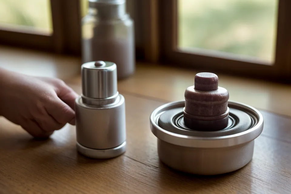 Man over 50 taking a prostate health supplement capsule during his morning routine