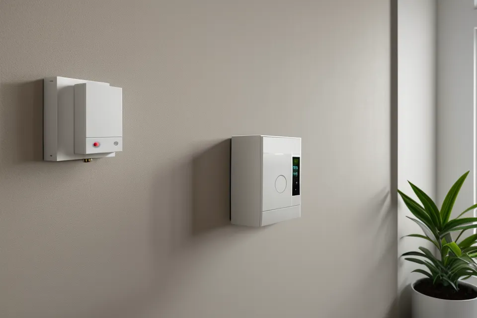Bedroom thermostat set to 65 degrees, part of a sleep hygiene routine for men over fifty rethinking their bedroom setup
