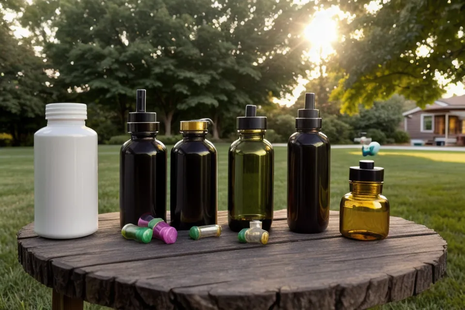 Prostate supplement bottles lined up during a men-over-50 supplement review and sleep quality audit