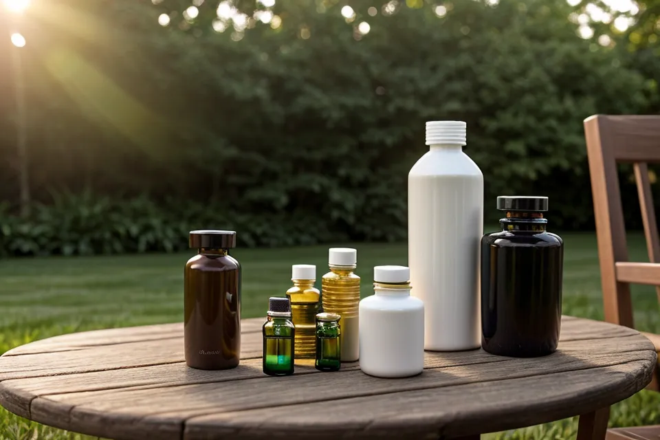 Protoflow supplement bottle next to a water glass on a nightstand, part of a prostate health and sleep quality supplement testing routine